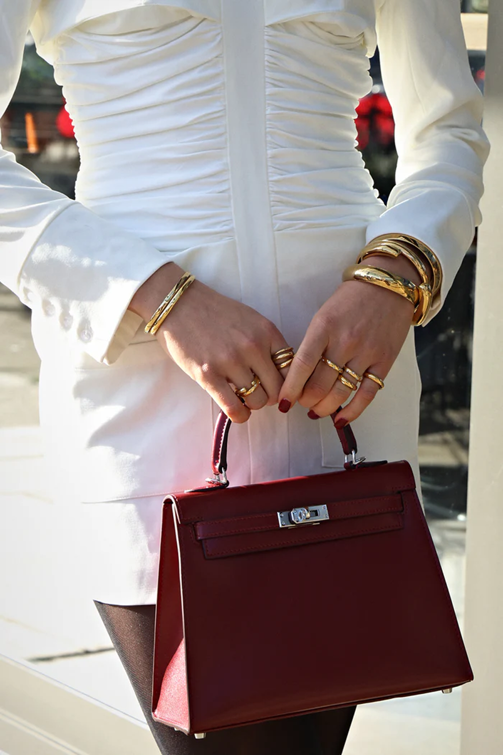 ZARA BAG - BURGUNDY