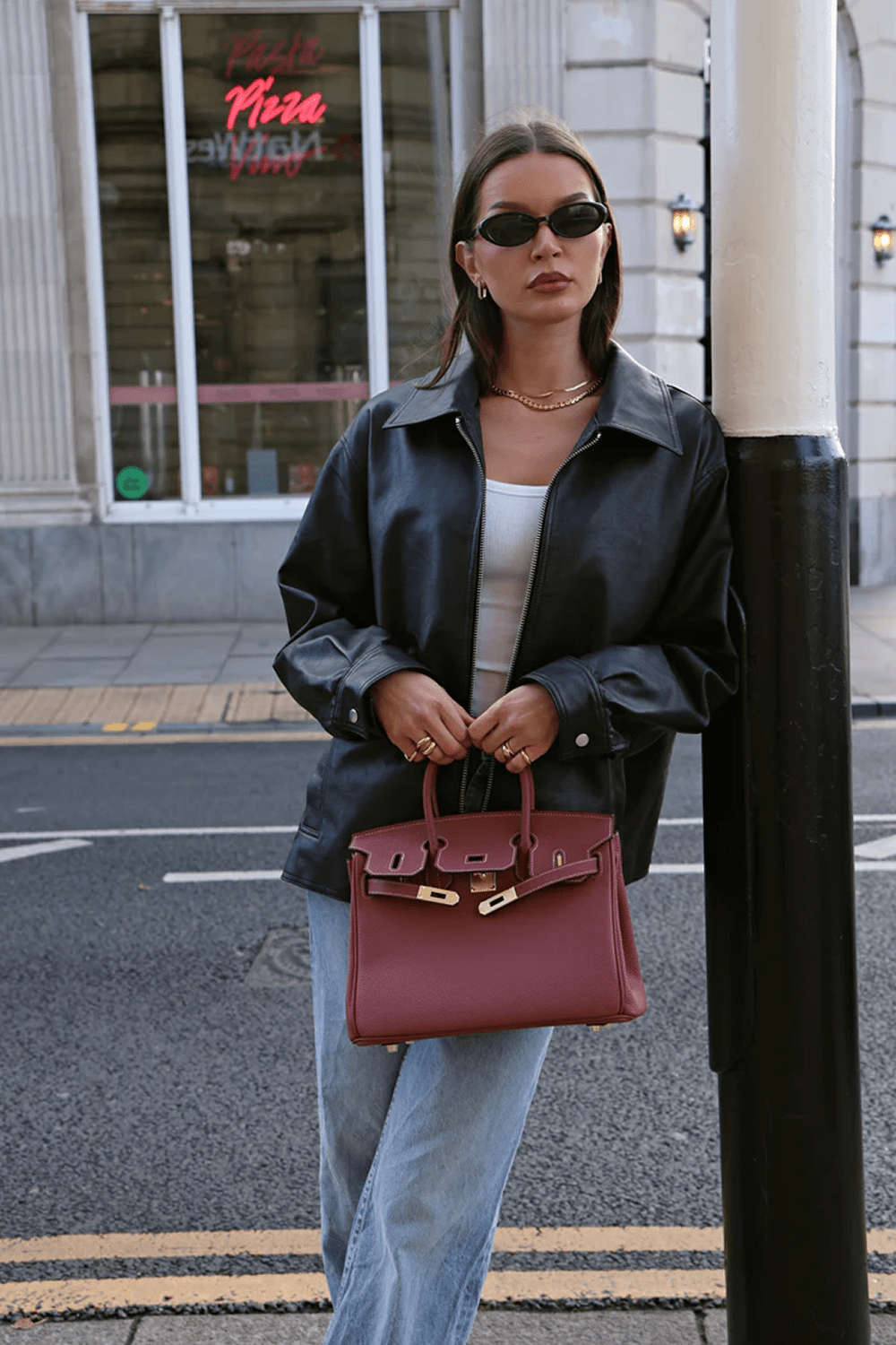 CHELSEA BAG - BURGUNDY - Totes Luxe UK