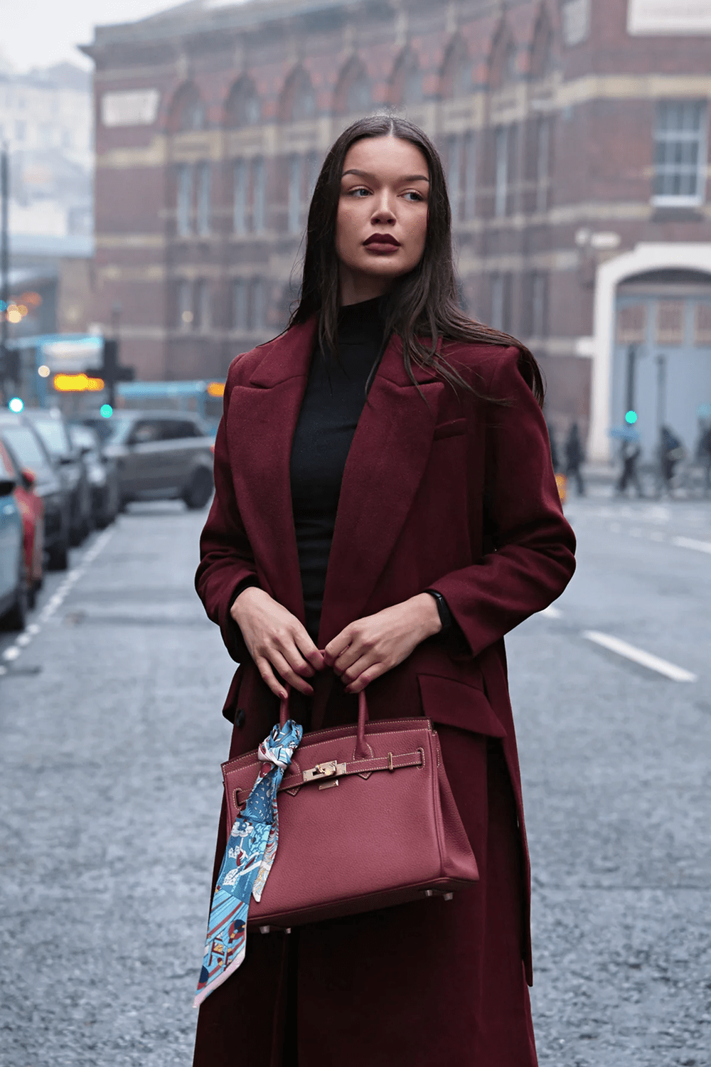CHELSEA BAG - BURGUNDY - Totes Luxe UK