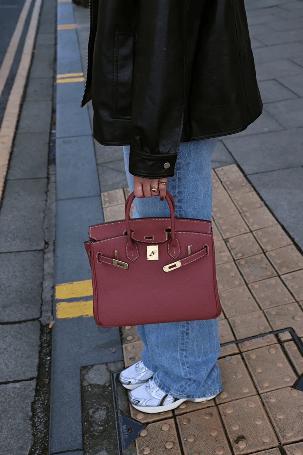 CHELSEA BAG - BURGUNDY - Totes Luxe UK