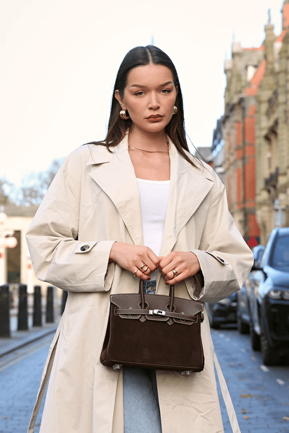CHLOE BAG - CHOCOLATE - Totes Luxe UK