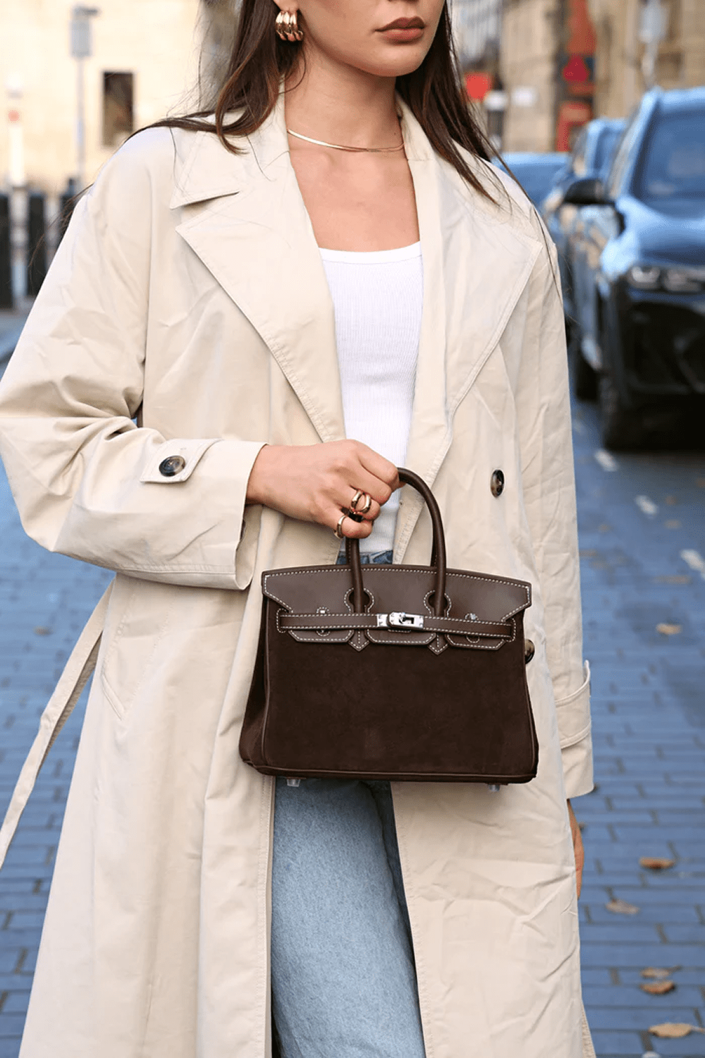 CHLOE BAG - CHOCOLATE - Totes Luxe UK
